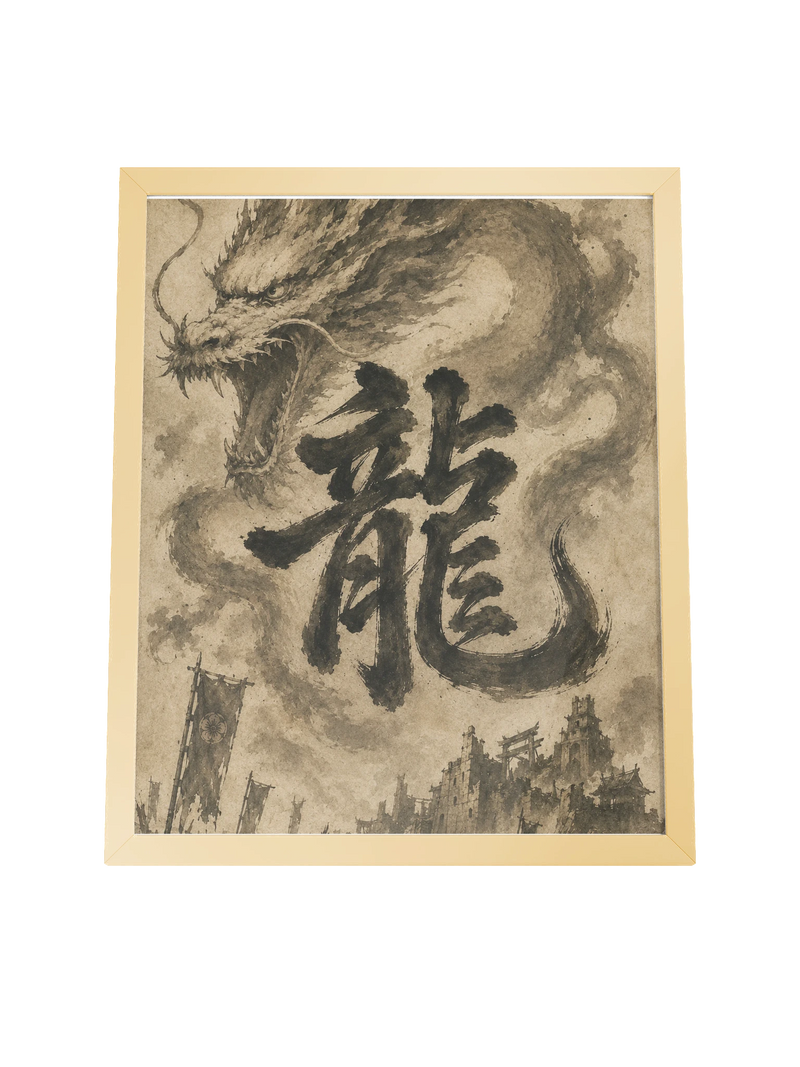 Dragon of the Fallen Castle - Framed Print