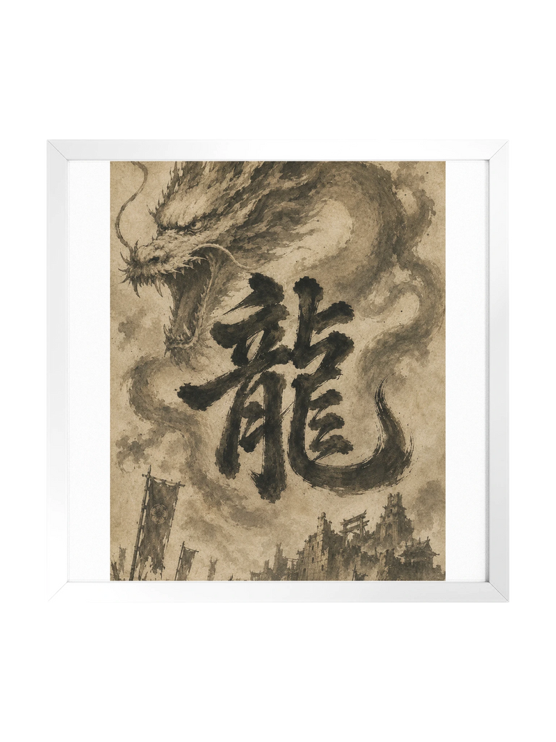 Dragon of the Fallen Castle - Framed Print