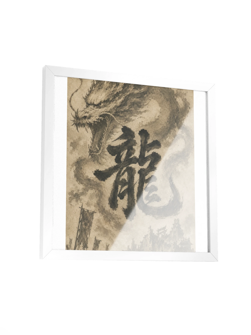 Dragon of the Fallen Castle - Framed Print