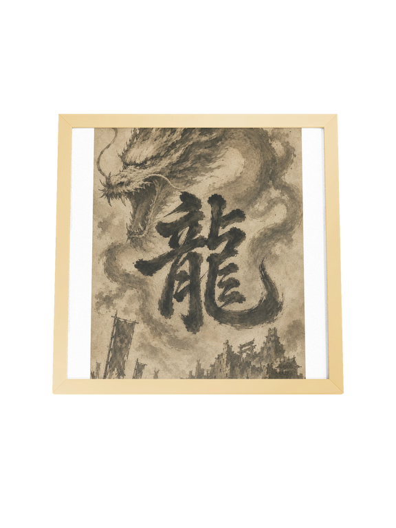 Dragon of the Fallen Castle - Framed Print