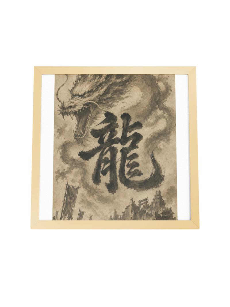 Dragon of the Fallen Castle - Framed Print