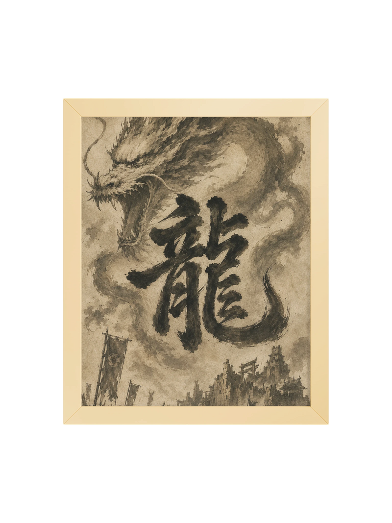Dragon of the Fallen Castle - Framed Print