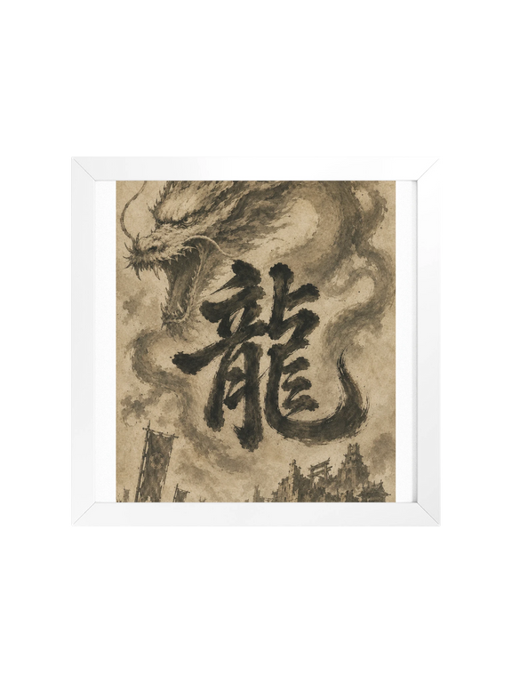 Dragon of the Fallen Castle - Framed Print