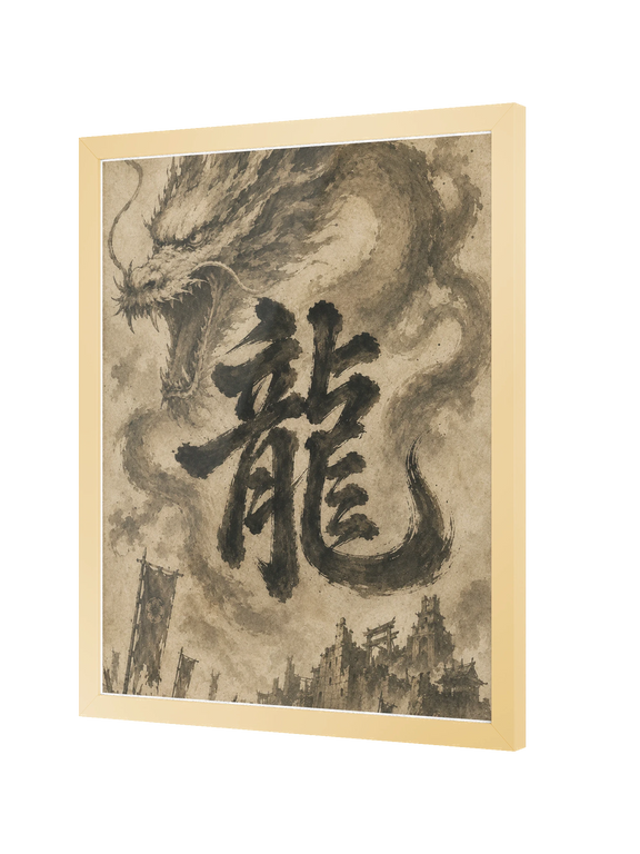 Dragon of the Fallen Castle - Framed Print