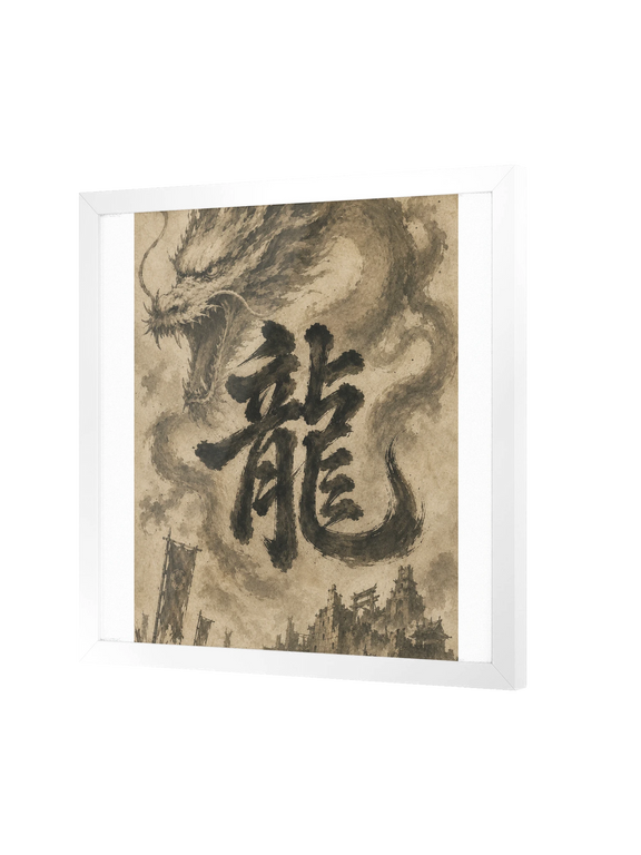 Dragon of the Fallen Castle - Framed Print