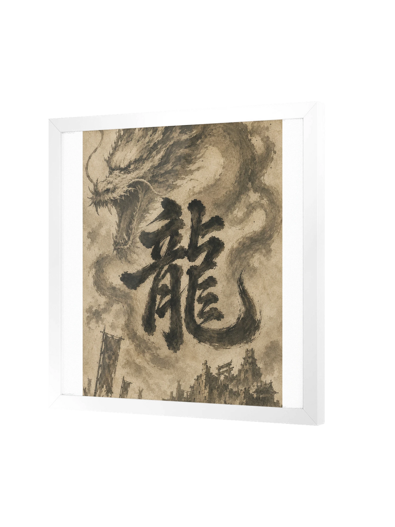 Dragon of the Fallen Castle - Framed Print