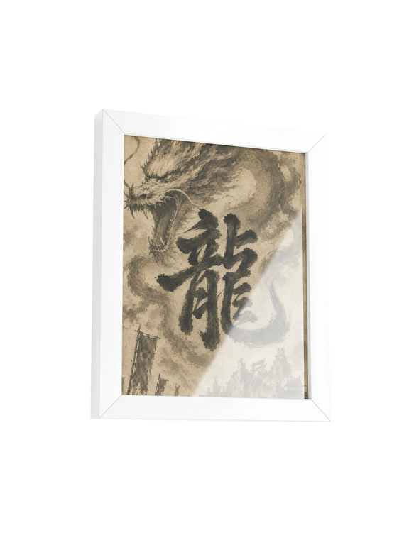Dragon of the Fallen Castle - Framed Print