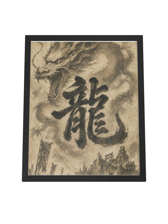 Dragon of the Fallen Castle - Framed Print