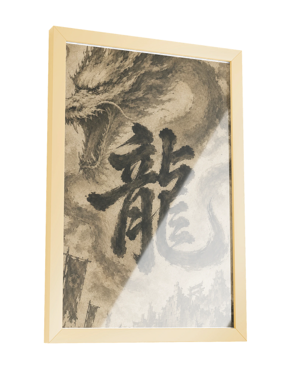 Dragon of the Fallen Castle - Framed Print