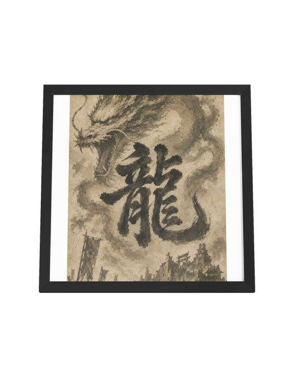 Dragon of the Fallen Castle - Framed Print