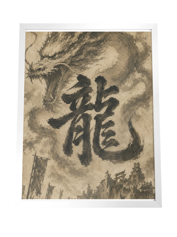 Dragon of the Fallen Castle - Framed Print