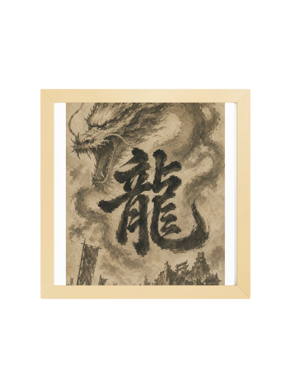 Dragon of the Fallen Castle - Framed Print