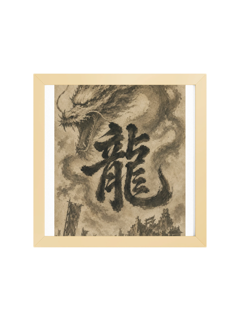 Dragon of the Fallen Castle - Framed Print