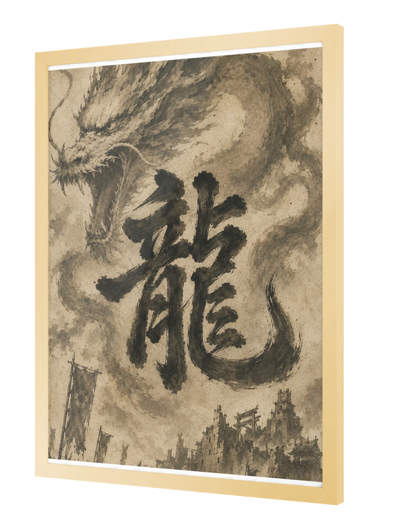 Dragon of the Fallen Castle - Framed Print
