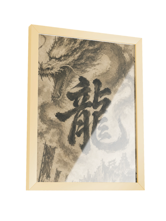 Dragon of the Fallen Castle - Framed Print