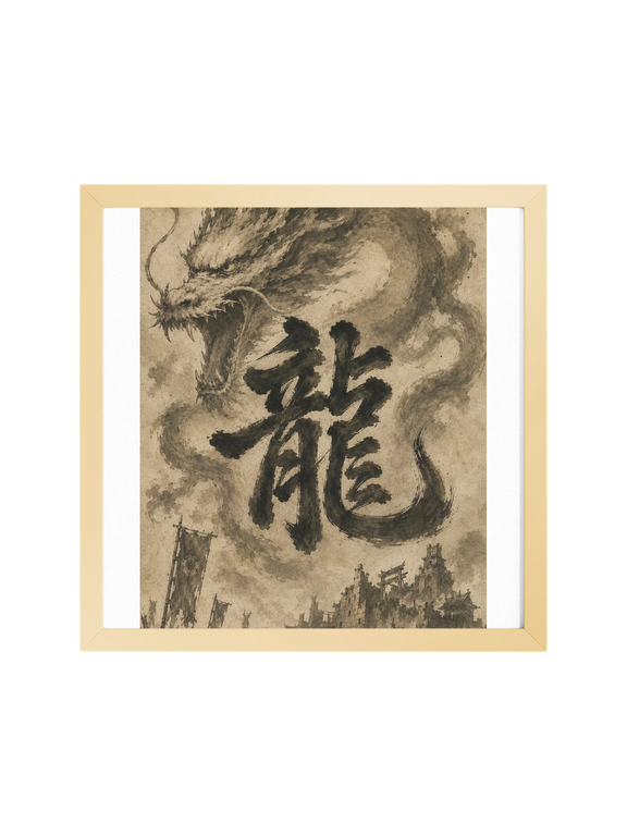 Dragon of the Fallen Castle - Framed Print