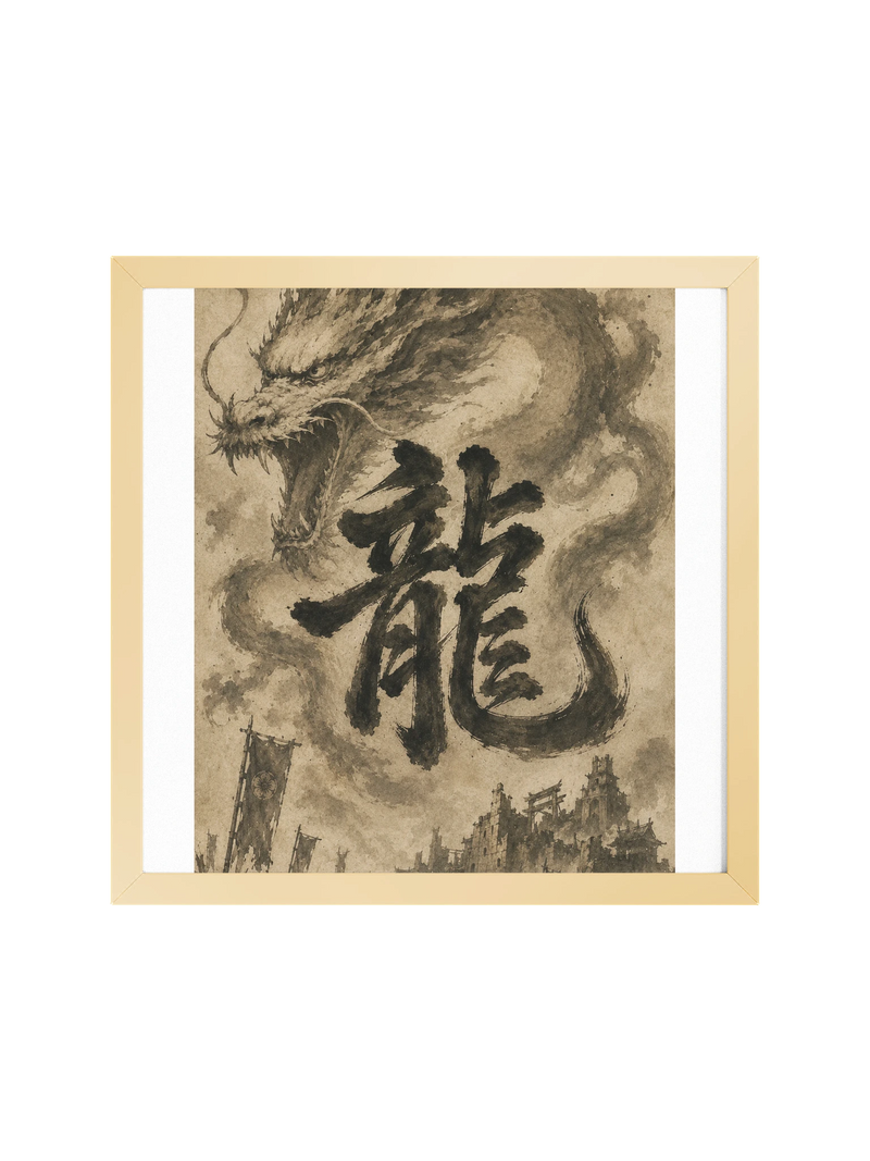 Dragon of the Fallen Castle - Framed Print