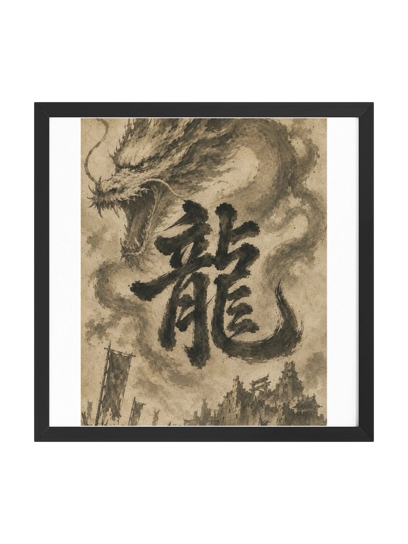 Dragon of the Fallen Castle - Framed Print