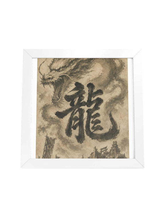 Dragon of the Fallen Castle - Framed Print