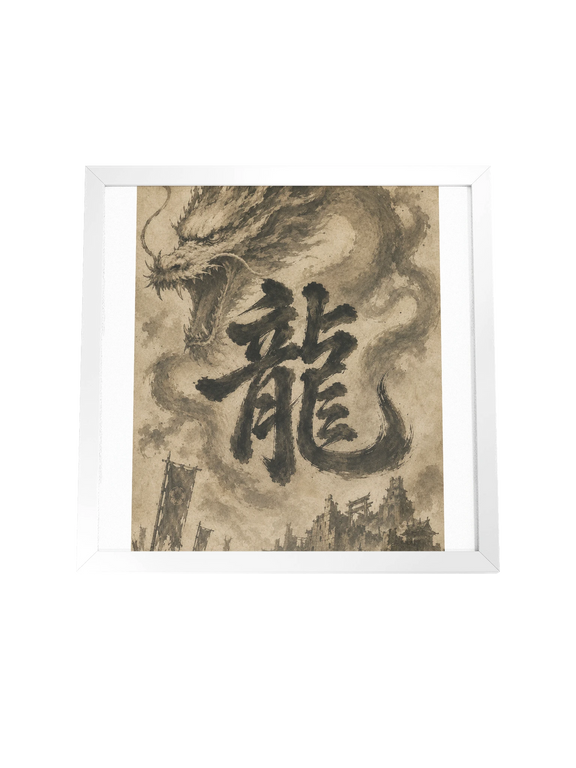 Dragon of the Fallen Castle - Framed Print