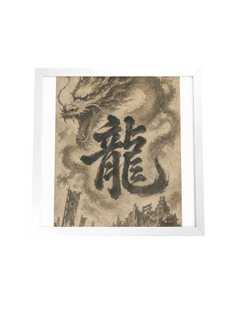 Dragon of the Fallen Castle - Framed Print