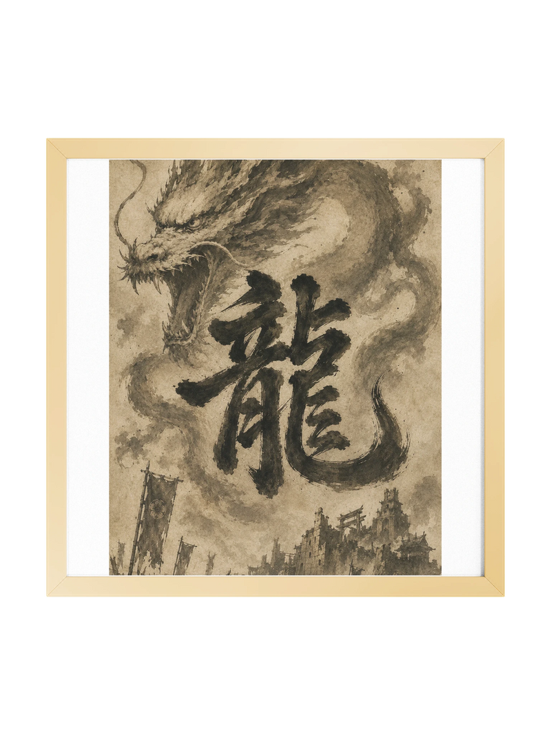 Dragon of the Fallen Castle - Framed Print