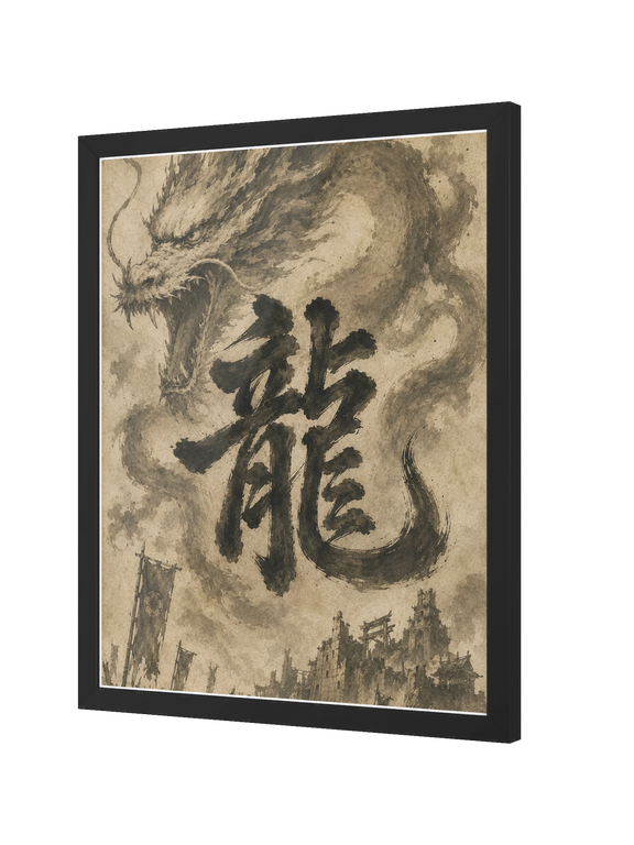 Dragon of the Fallen Castle - Framed Print