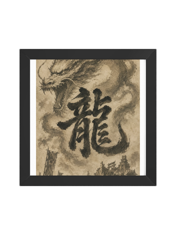 Dragon of the Fallen Castle - Framed Print
