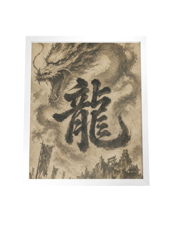 Dragon of the Fallen Castle - Framed Print