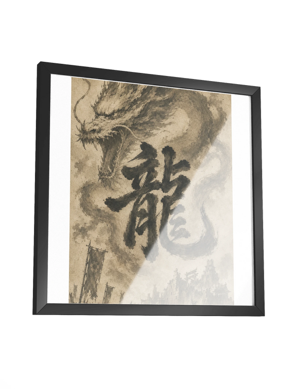 Dragon of the Fallen Castle - Framed Print