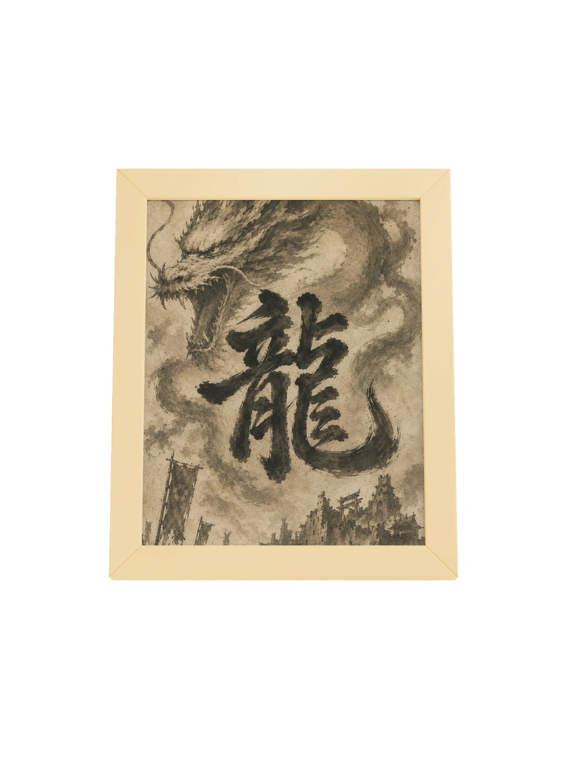 Dragon of the Fallen Castle - Framed Print