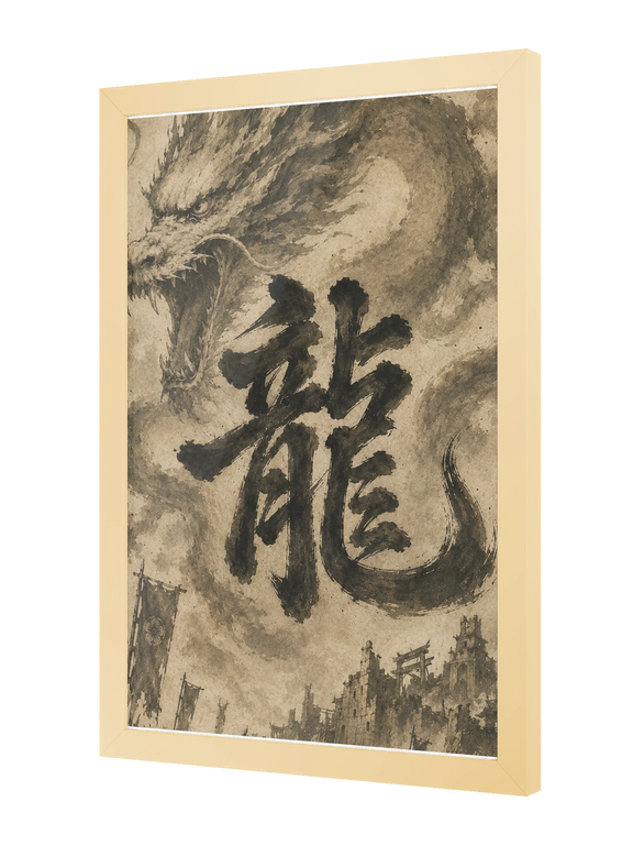 Dragon of the Fallen Castle - Framed Print
