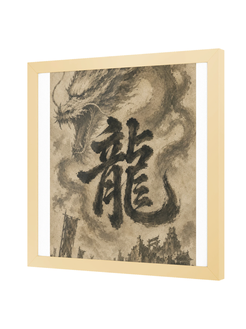 Dragon of the Fallen Castle - Framed Print