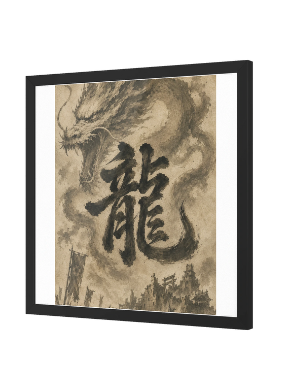 Dragon of the Fallen Castle - Framed Print