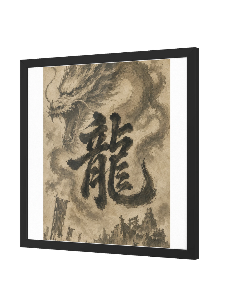 Dragon of the Fallen Castle - Framed Print