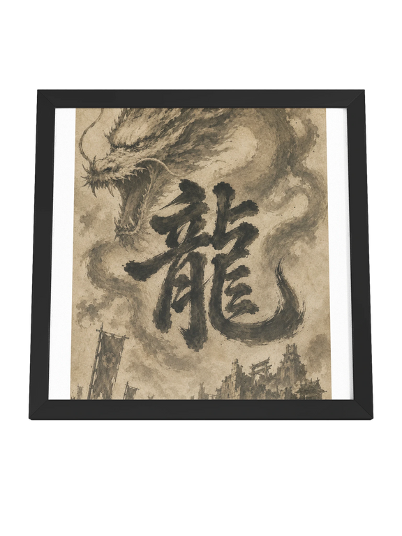Dragon of the Fallen Castle - Framed Print