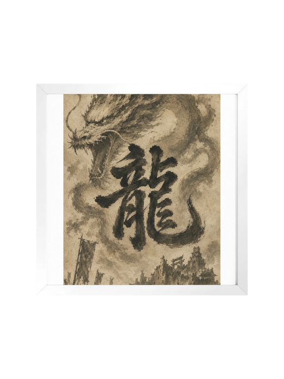 Dragon of the Fallen Castle - Framed Print