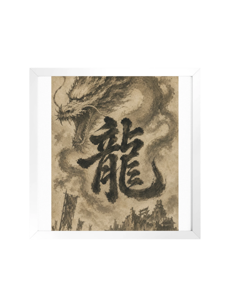 Dragon of the Fallen Castle - Framed Print