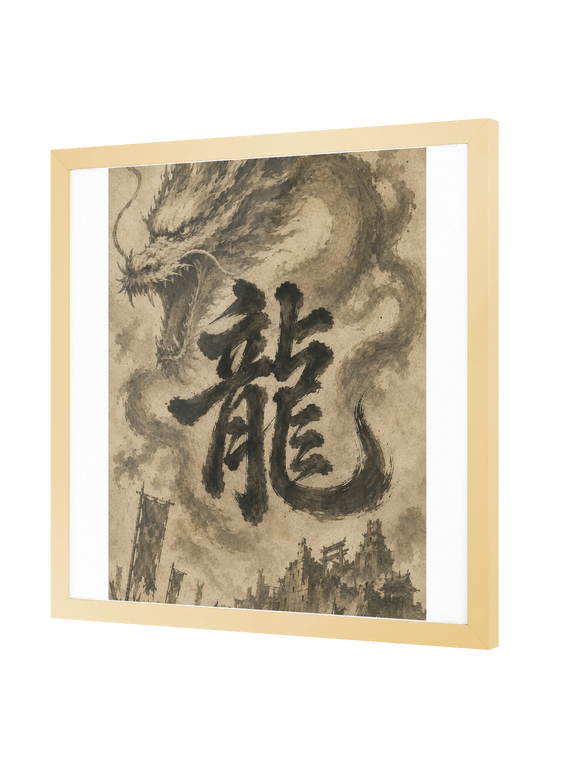 Dragon of the Fallen Castle - Framed Print