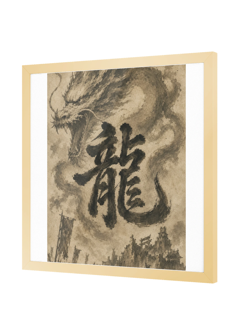 Dragon of the Fallen Castle - Framed Print