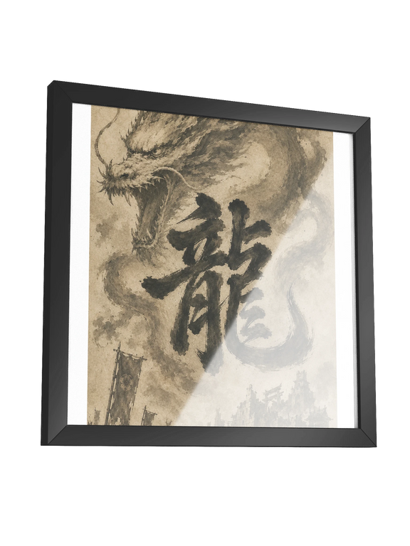 Dragon of the Fallen Castle - Framed Print