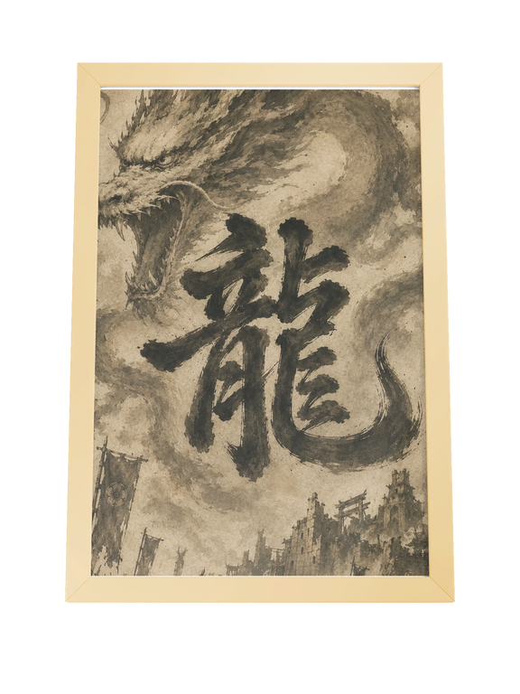 Dragon of the Fallen Castle - Framed Print