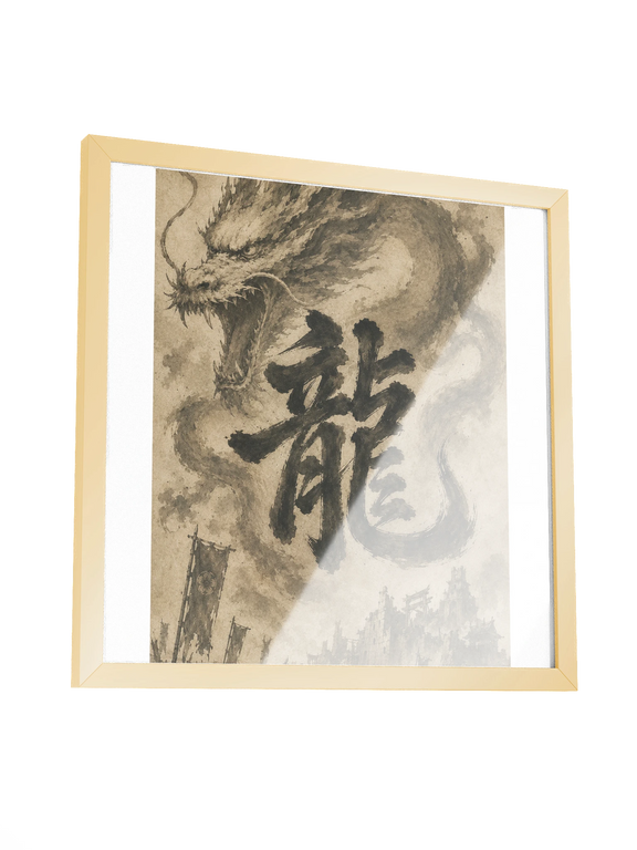 Dragon of the Fallen Castle - Framed Print