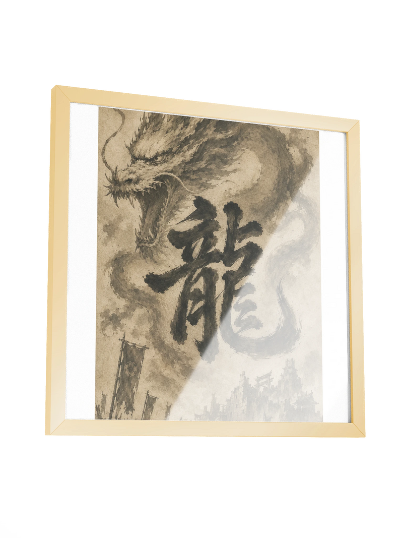 Dragon of the Fallen Castle - Framed Print
