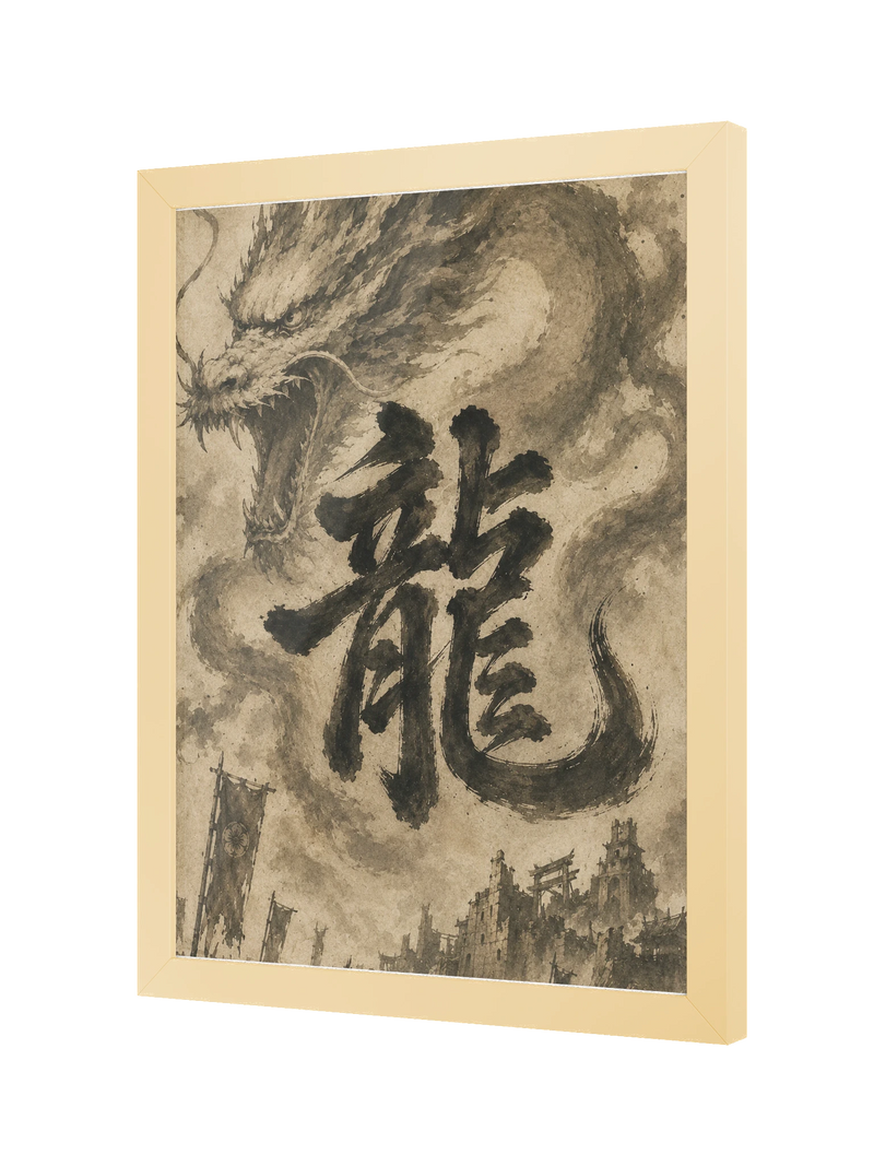 Dragon of the Fallen Castle - Framed Print