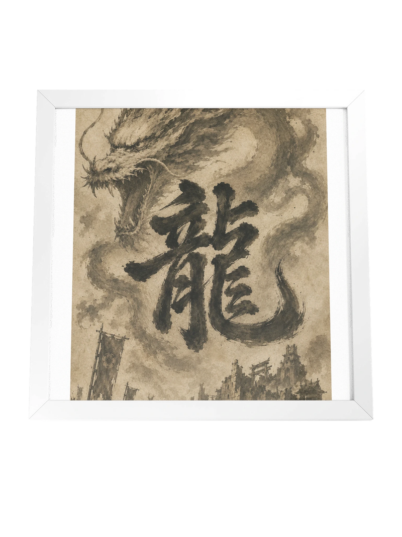 Dragon of the Fallen Castle - Framed Print