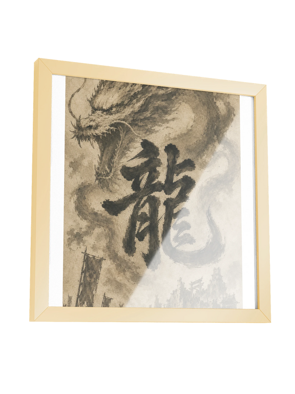 Dragon of the Fallen Castle - Framed Print