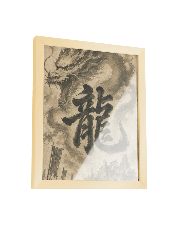 Dragon of the Fallen Castle - Framed Print