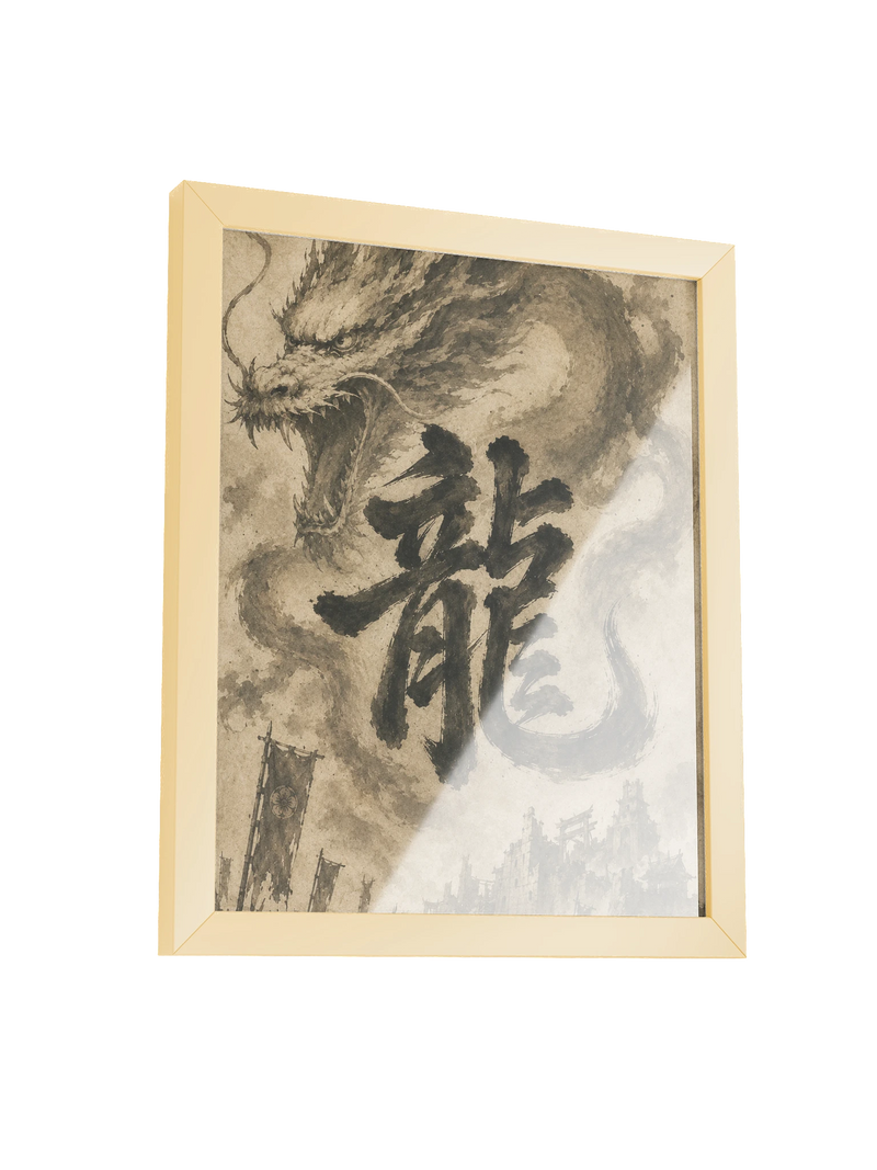 Dragon of the Fallen Castle - Framed Print