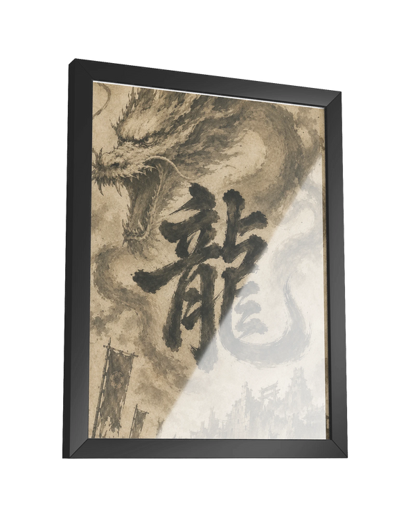 Dragon of the Fallen Castle - Framed Print